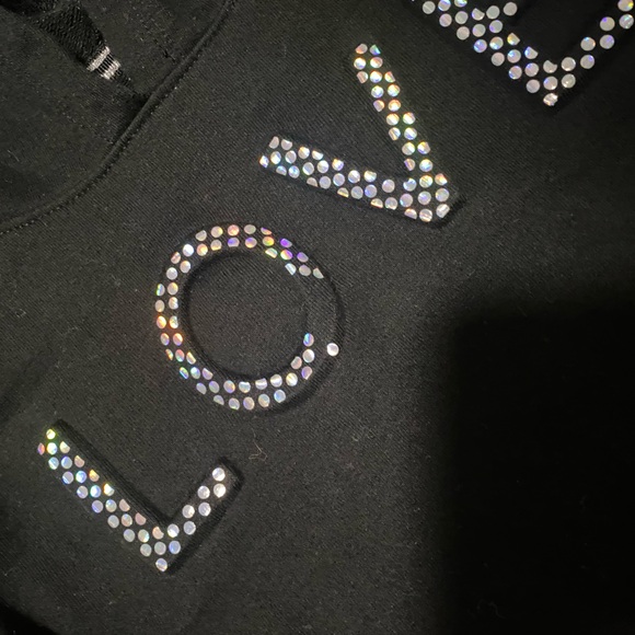 More Than Majic Black Hoodie Sweater Girls Size Small (xs/s) - Picture 6 of 7